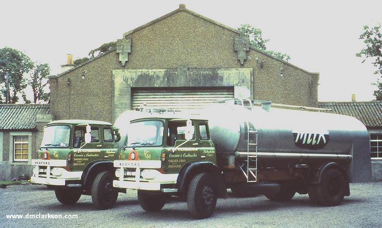 Two Milk Bedford Tankers